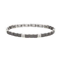 Bracciale Breil Uomo Ceramic Brick in Acciaio Zirconia TJ3270 - TJ3270